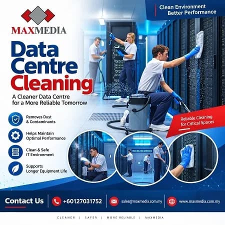 Professional Data Centre Cleaning Services In Johor Bahru By Maxmedia