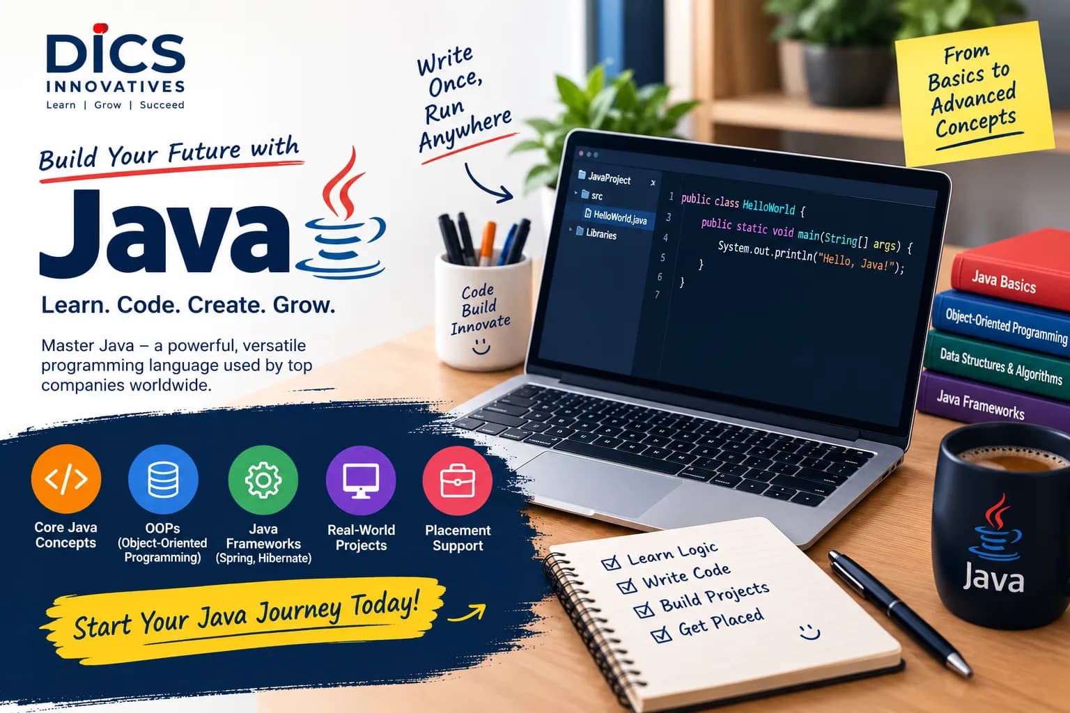 Best Java Institute in Rohini | Java Training at DICS Innovatives