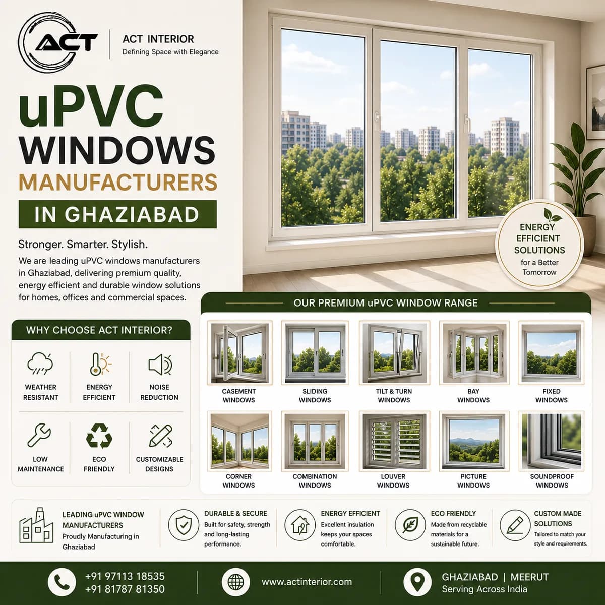 uPVC windows manufacturers in Ghaziabad