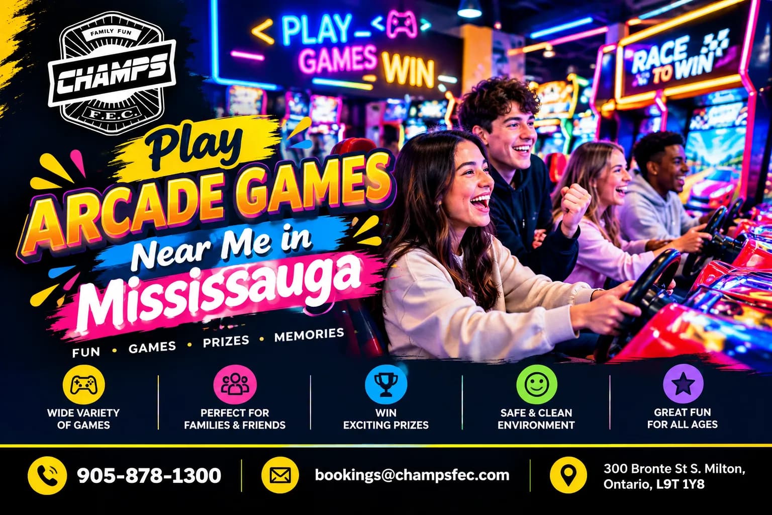 Enjoy Family Fun When You Play Arcade Games Near Me in Mississauga