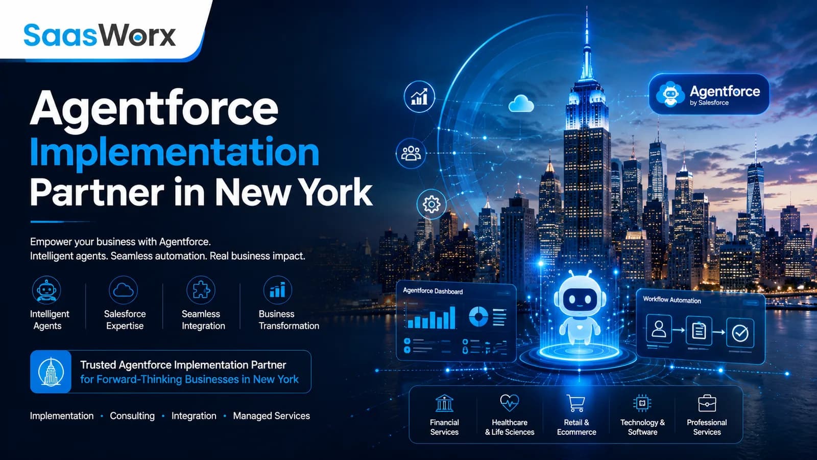 Agentforce Implementation Partner in New York | SaasWorx Consulting
