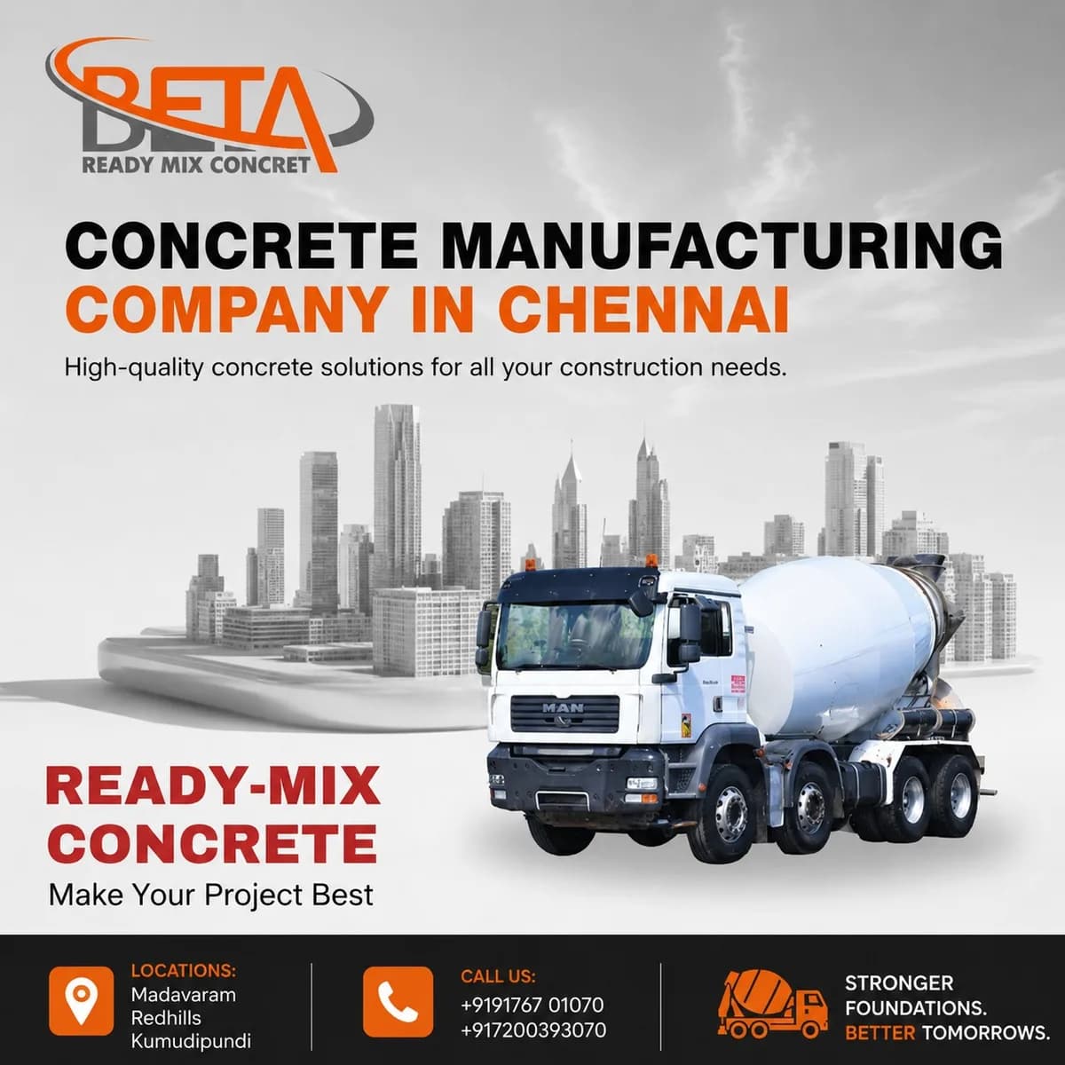 How to Choose the Right Concrete Manufacturing Company in Chennai for Your Project 
