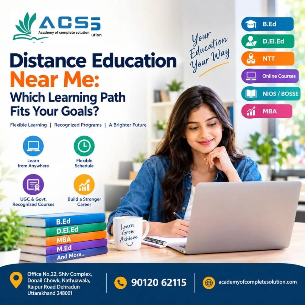 Distance Education Near Me: Which Learning Path Fits Your Goals?