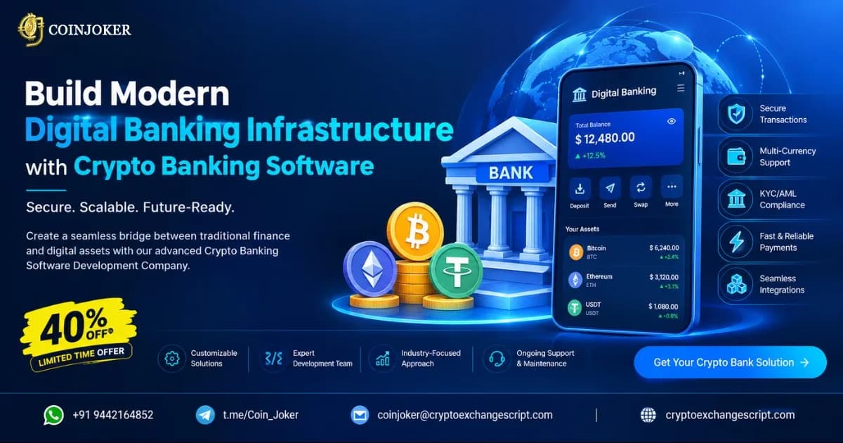 Build Modern Digital Banking Infrastructure with Crypto Banking Software 