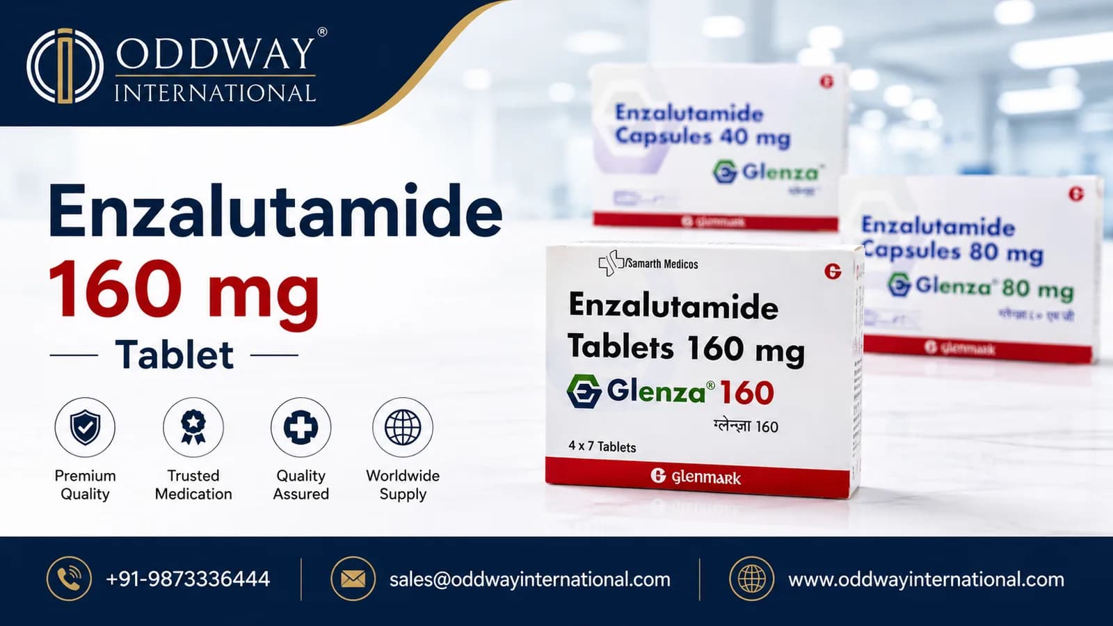 Inquire Enzalutamide 160 mg Price for Supply in Canada - Oddway