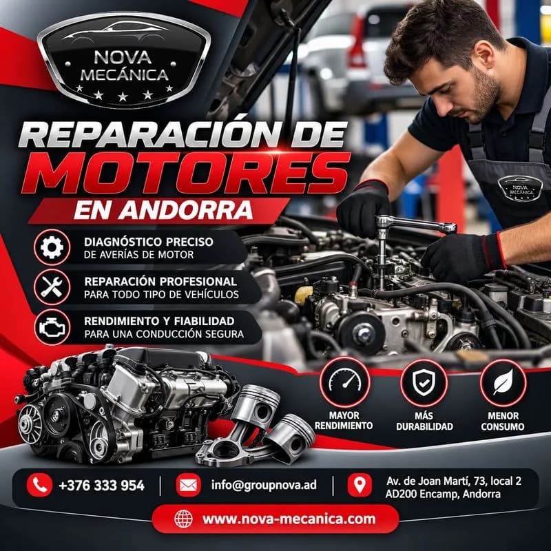 Reparación de motores en Andorra para todo tipo de vehículos