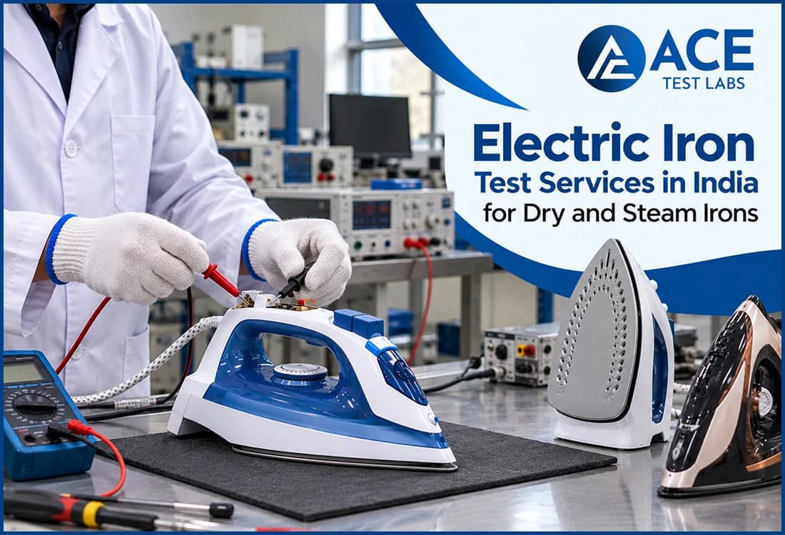 Electric Iron Test Services in India for Dry and Steam Irons