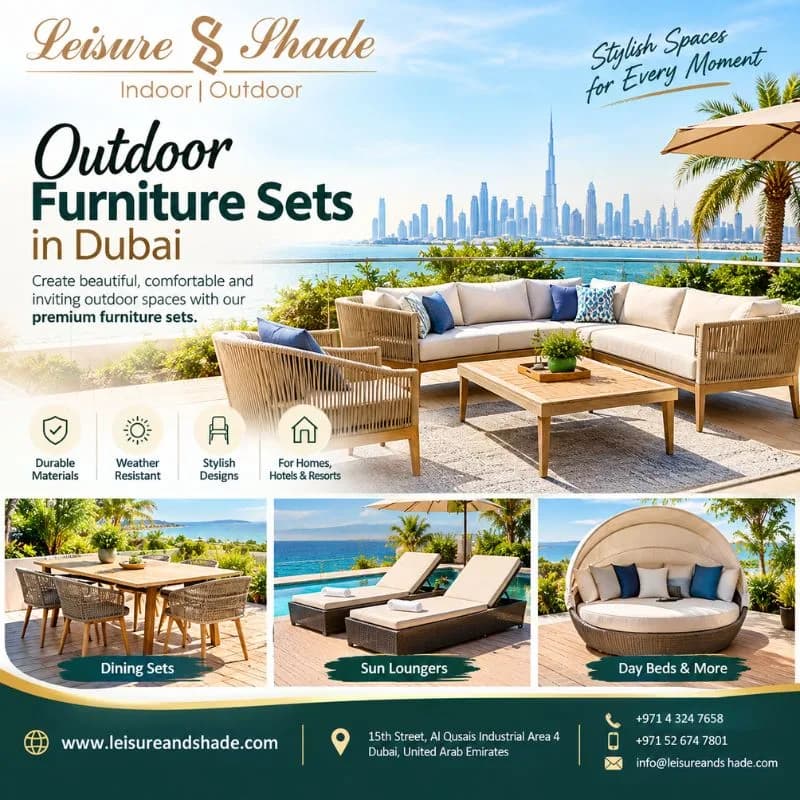Choose Durable and Stylish Outdoor Furniture Sets in Dubai