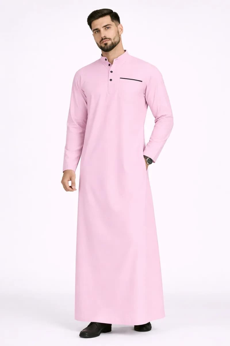 Premium Pink Thobes | Elevate Your Wardrobe at Shannoh