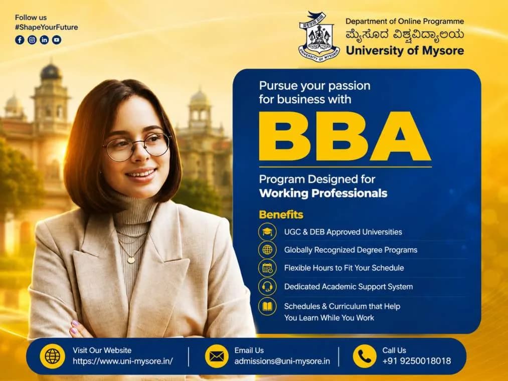 🎓 Online BBA Degree – University of Mysore