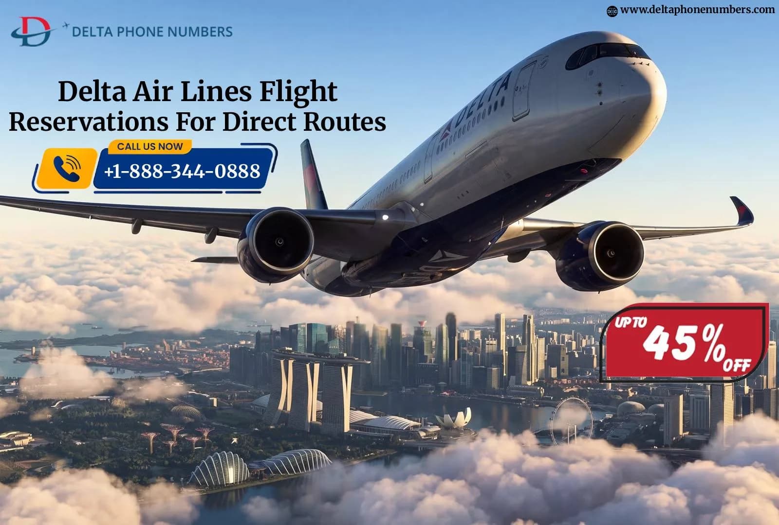 Delta Air Lines Flight Reservations for Direct Routes