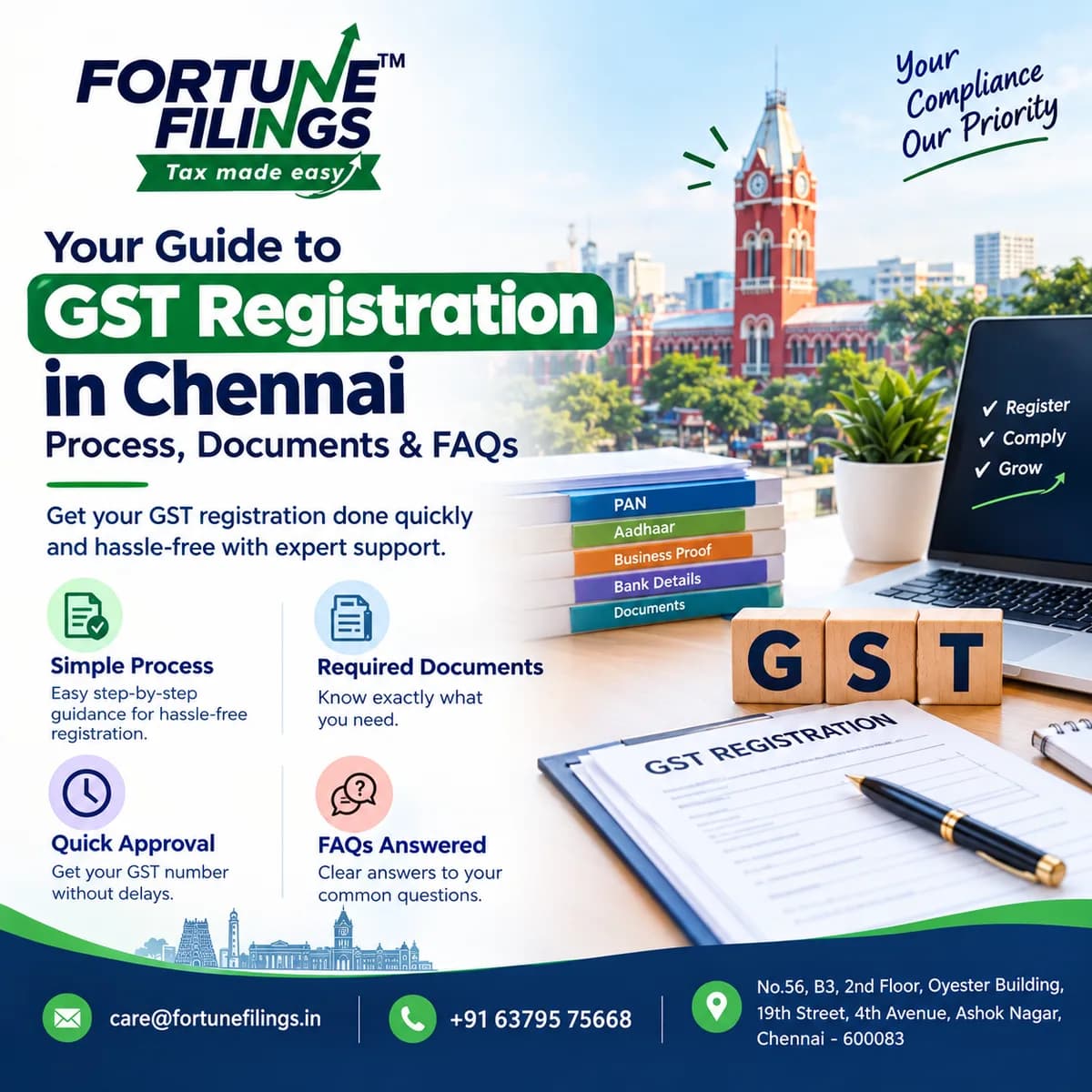 Your Guide to GST Registration in Chennai: Process, Documents & FAQs