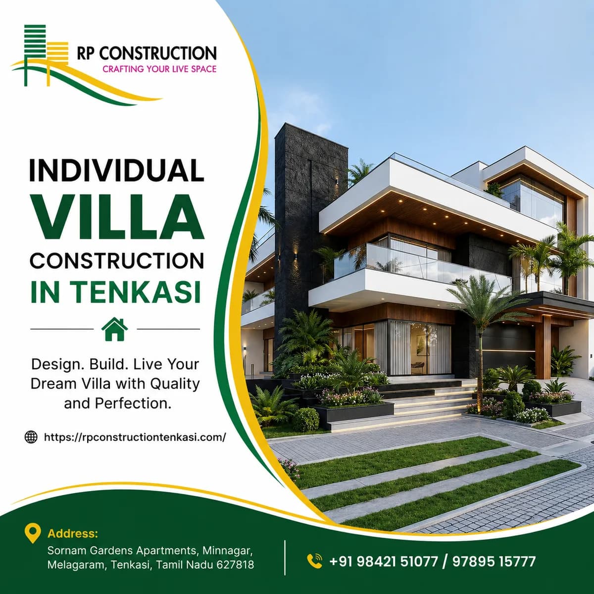 Individual Villa Construction in Tenkasi: Build Your Dream Home in 2026