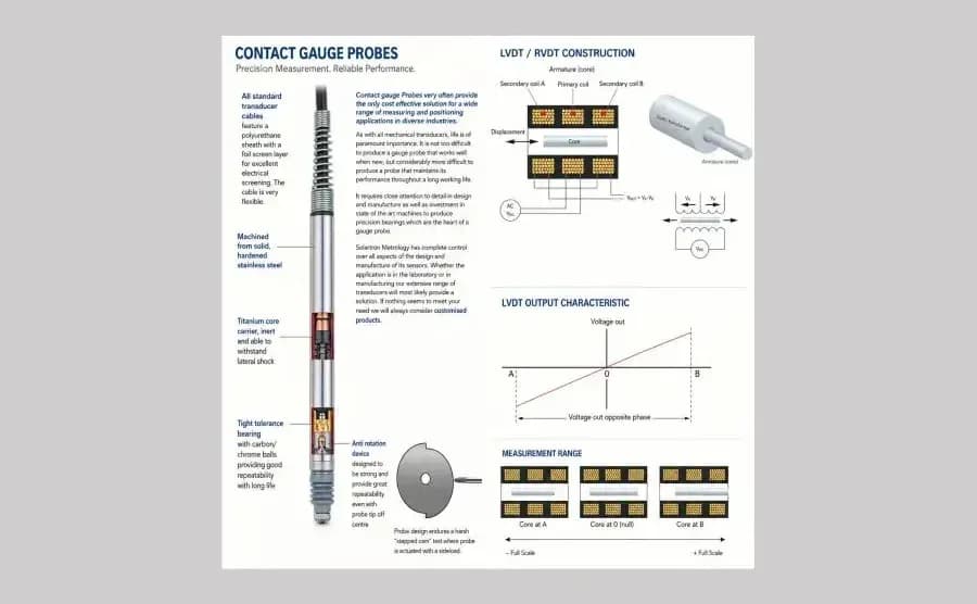 What Is an LVDT Sensor? Working Principle, Types, and Applications in Precision Gauging