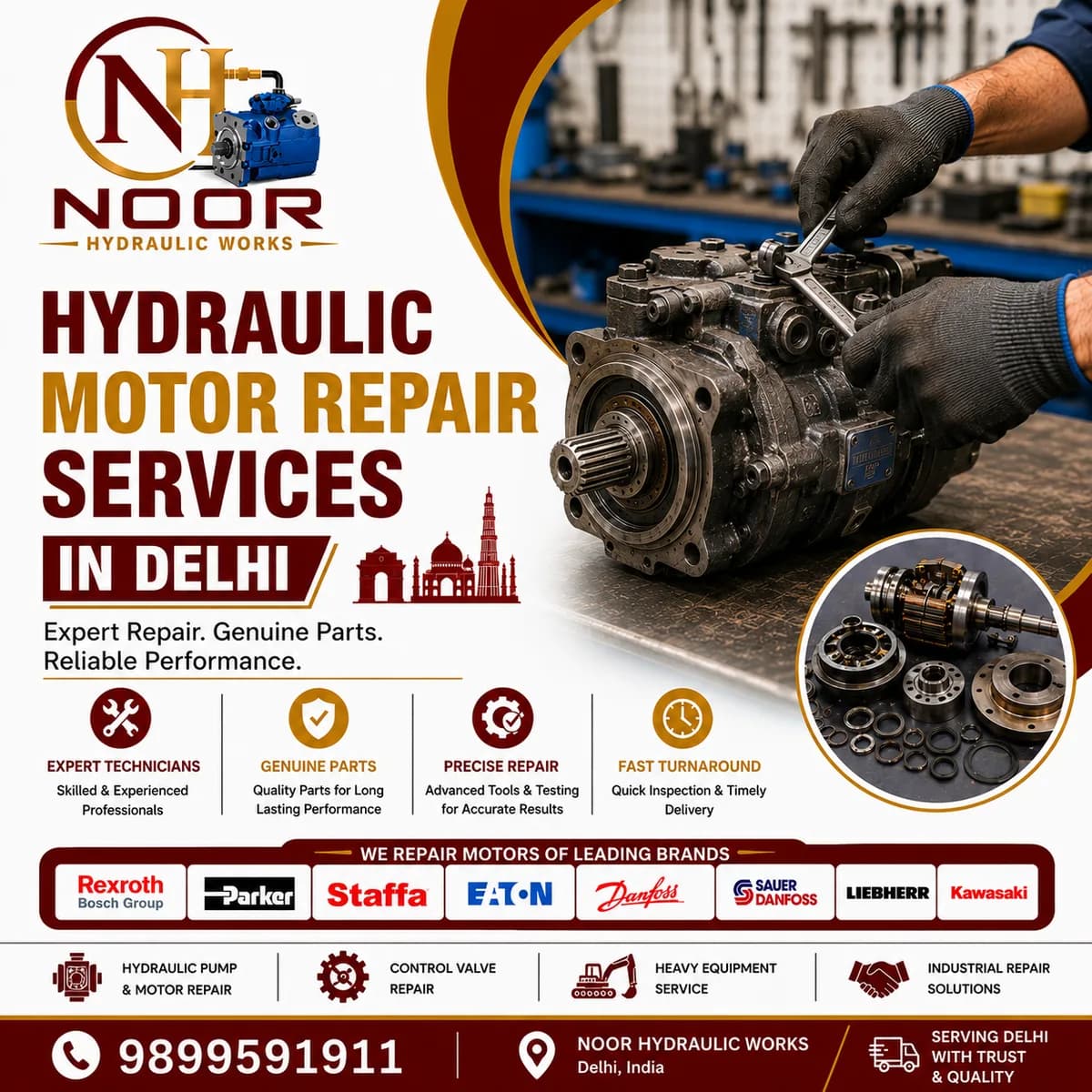 Hydraulic Motor Repair Services in Delhi