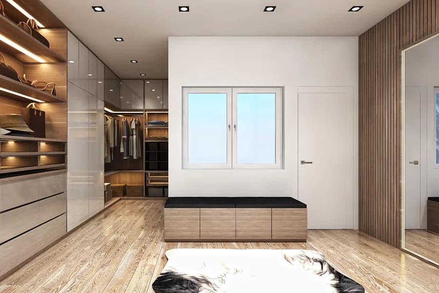 Aristo Walkin Wardrobe by Innovante Studio