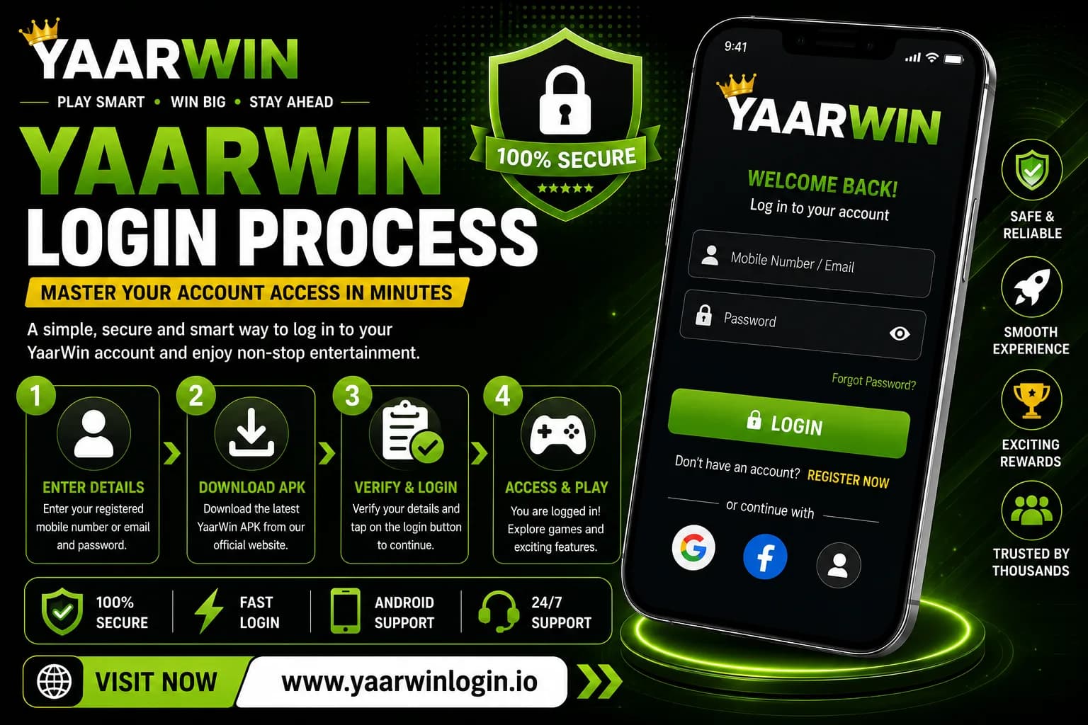YaarWin Login Process – Master Your Account Access in Minutes
