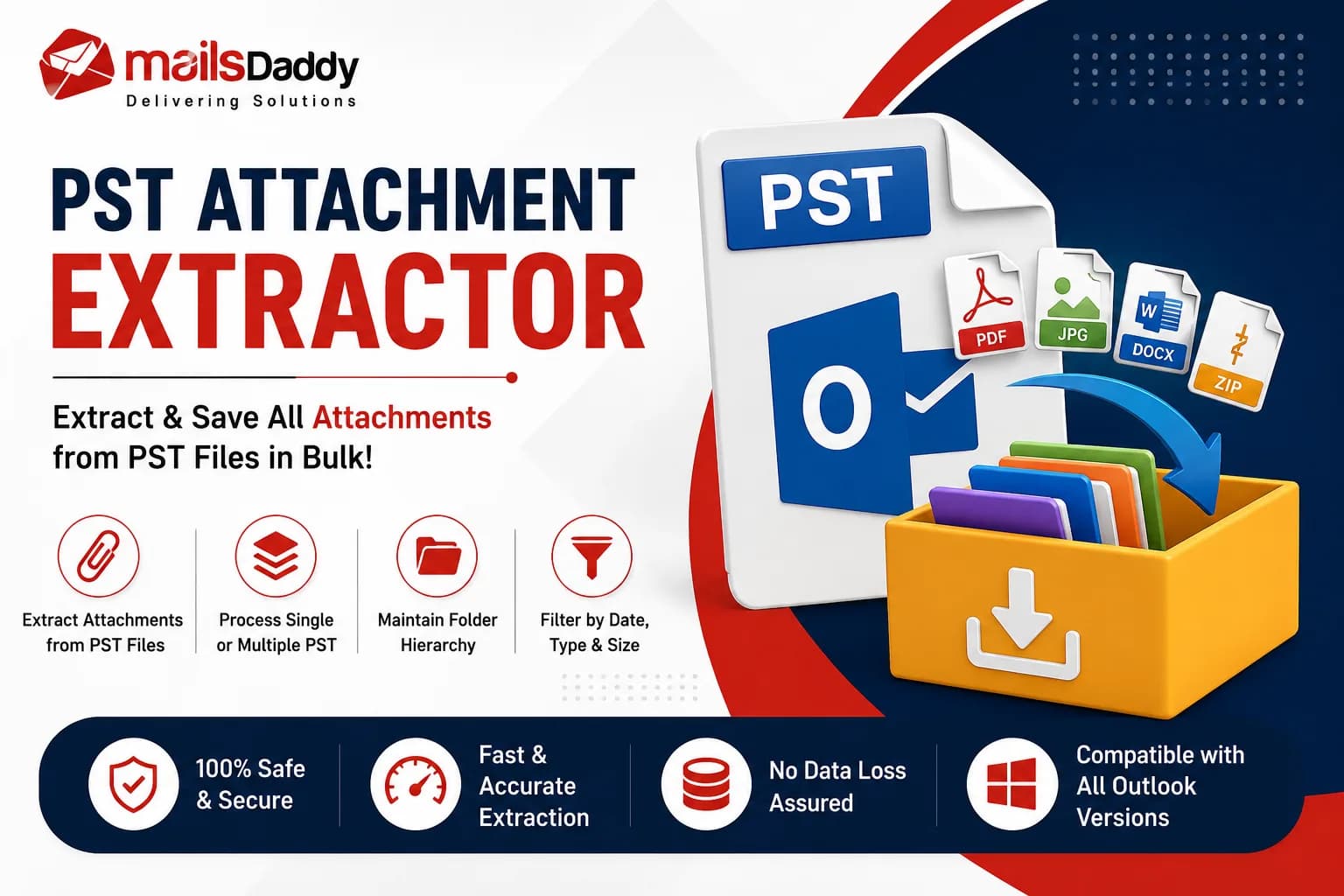 Advanced PST Attachment Extractor Software for Outlook Users