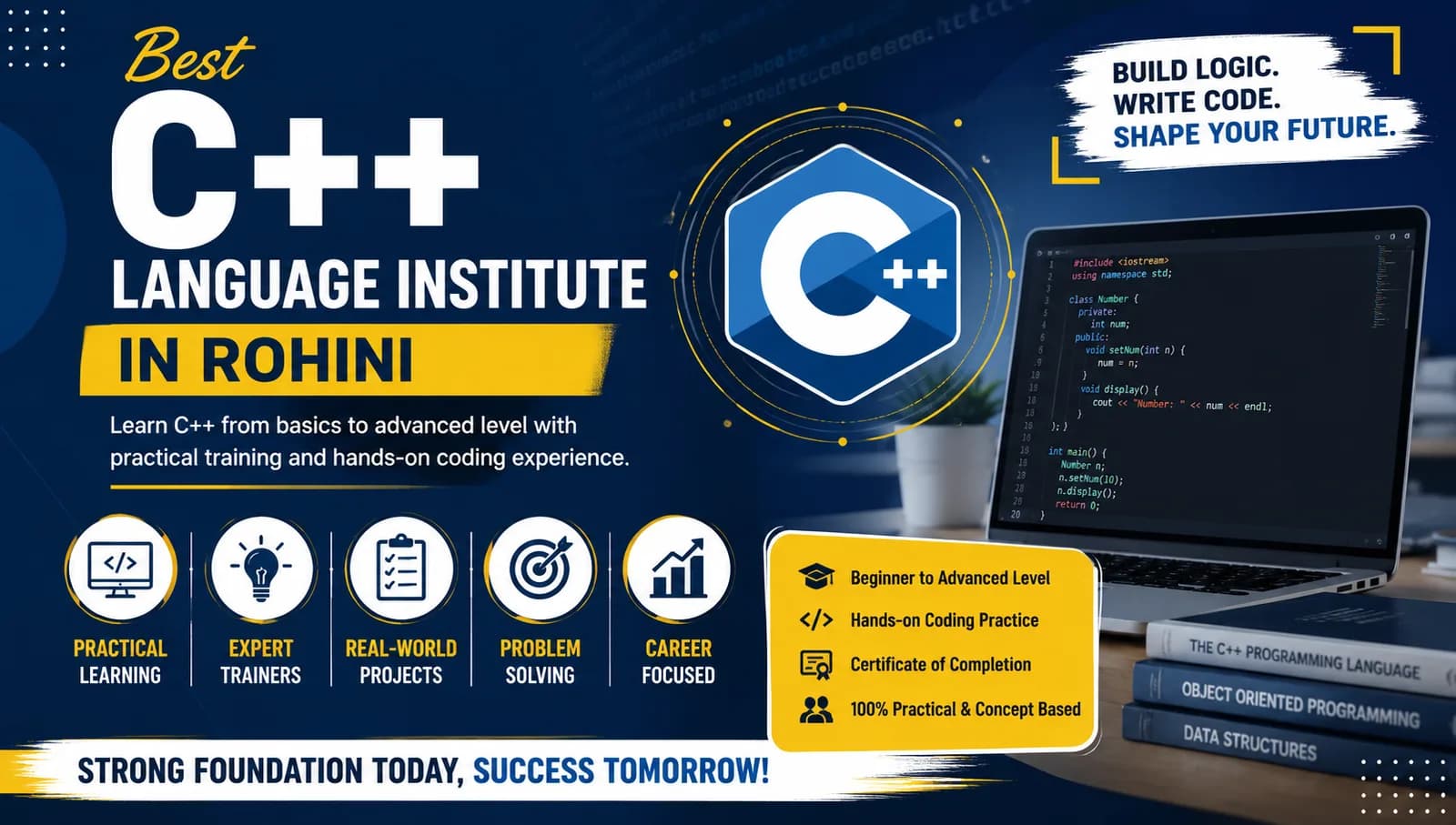 Master C++ from Basics to Advanced with Expert Training in Rohini