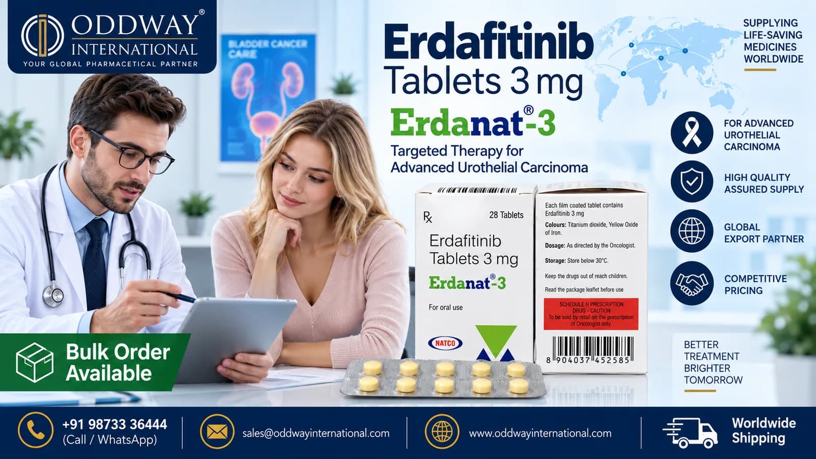 Erdafitinib Buy in Brazil: Clear Pricing for Importers - Oddway