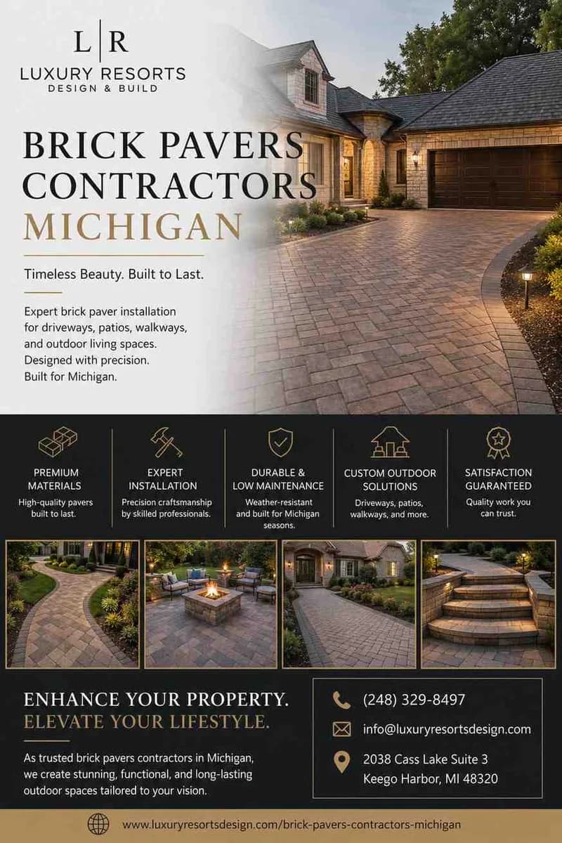 Professional Brick Pavers for Beautiful Michigan Properties 