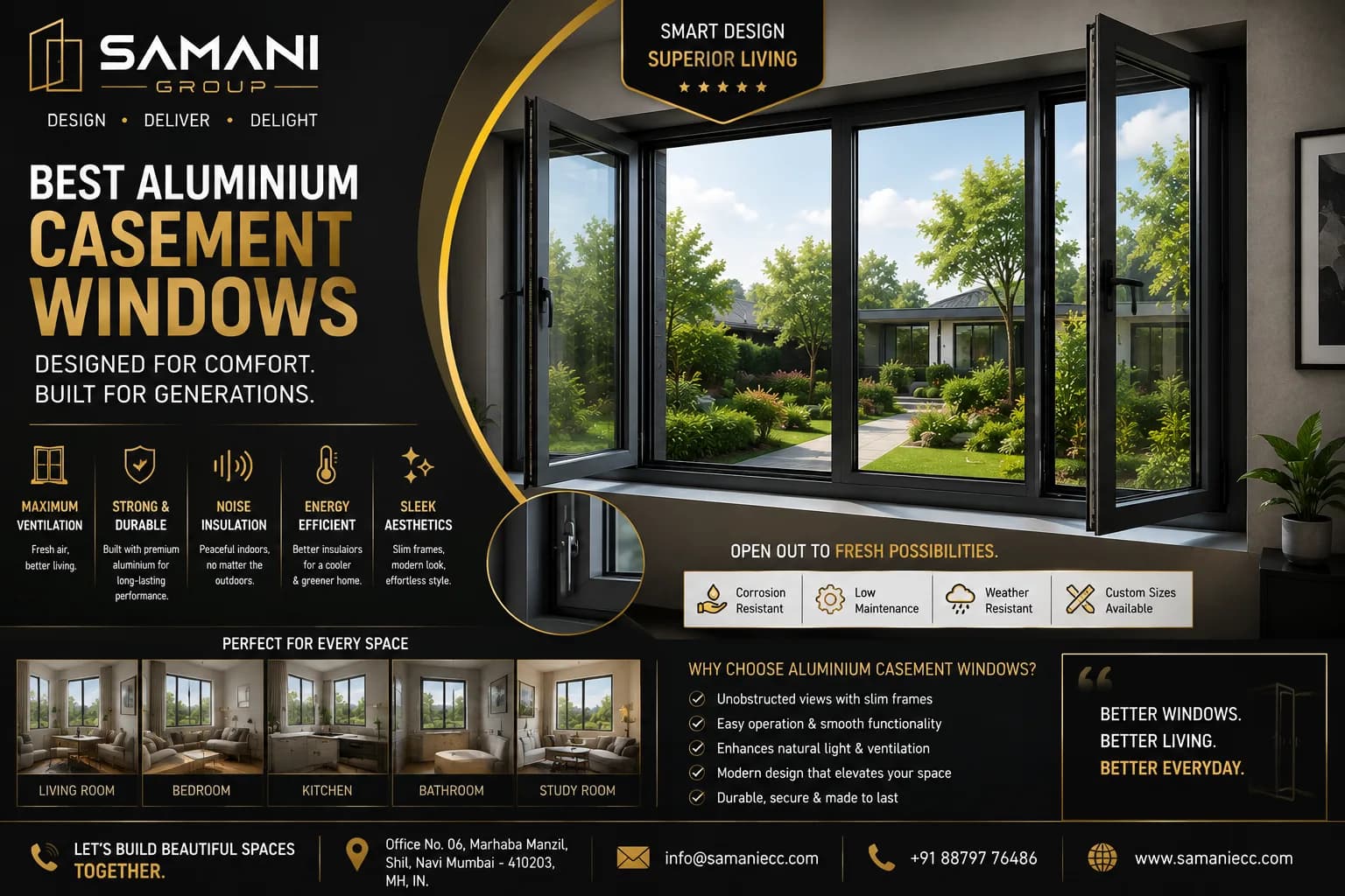 Best Aluminium Casement Windows for Modern Homes
