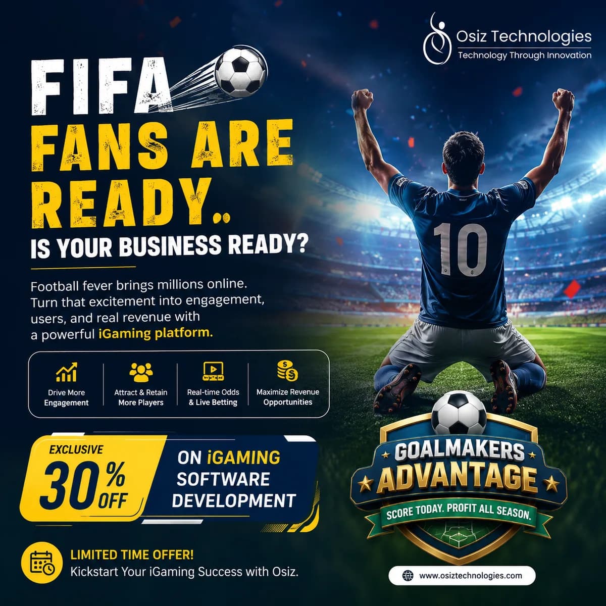 Score Big This FIFA Season with Flat 30% OFF on iGaming Software Development