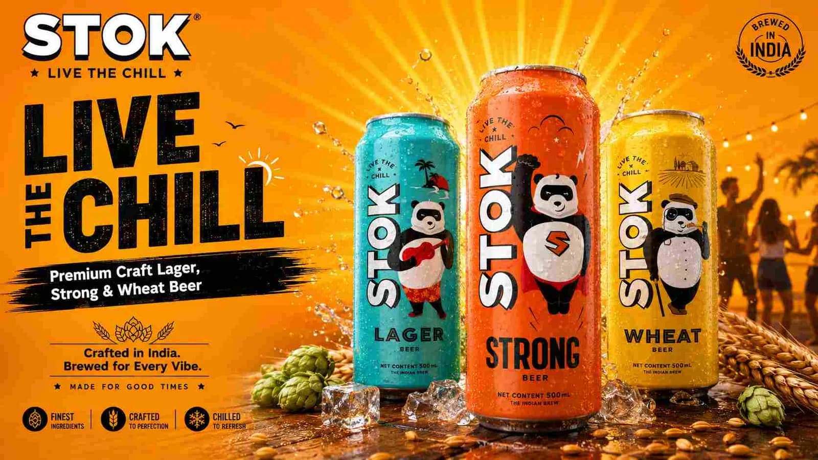 STOK Beer India | Premium Craft Lager, Strong & Wheat Beer