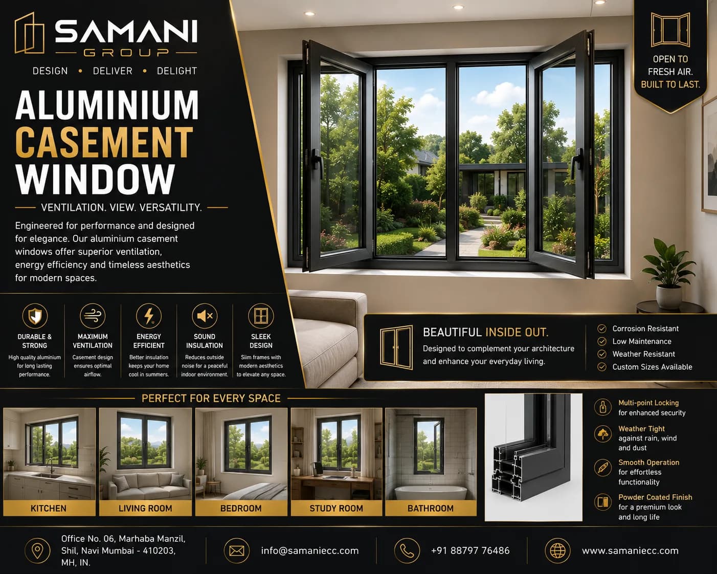 Aluminium Casement Window