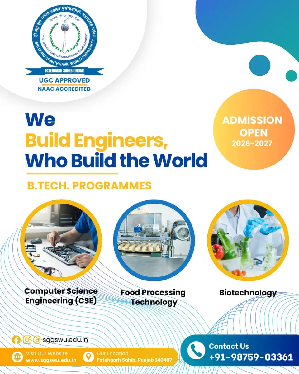 b tech programme in computer science in Punjab