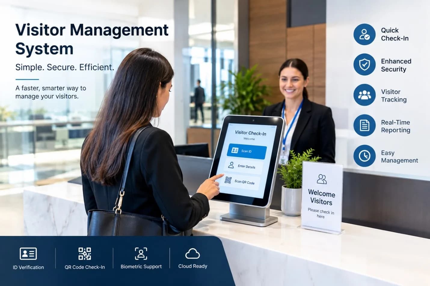 Smart Visitor Management System in Qatar for Secure Check Ins