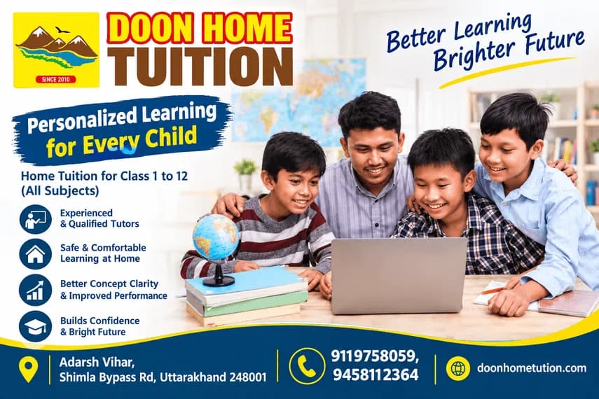 How Home Tutors in Dehradun Are Changing Student Learning in 2026
