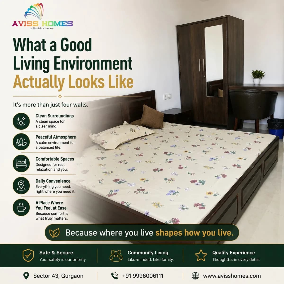 Aviss Homes – Redefining Luxury Co-Living in Gurgaon