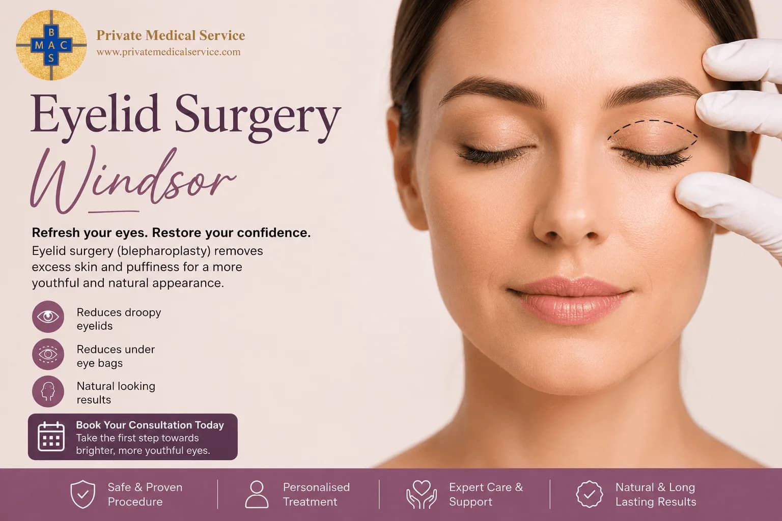 Professional Eyelid Surgery Windsor – Book a Consultation