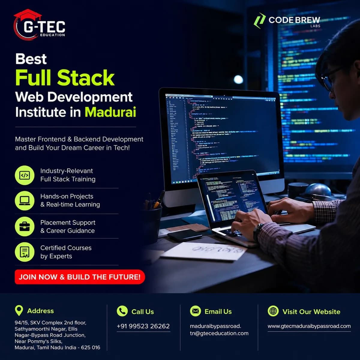 Best Full Stack Web Development Institute in Madurai