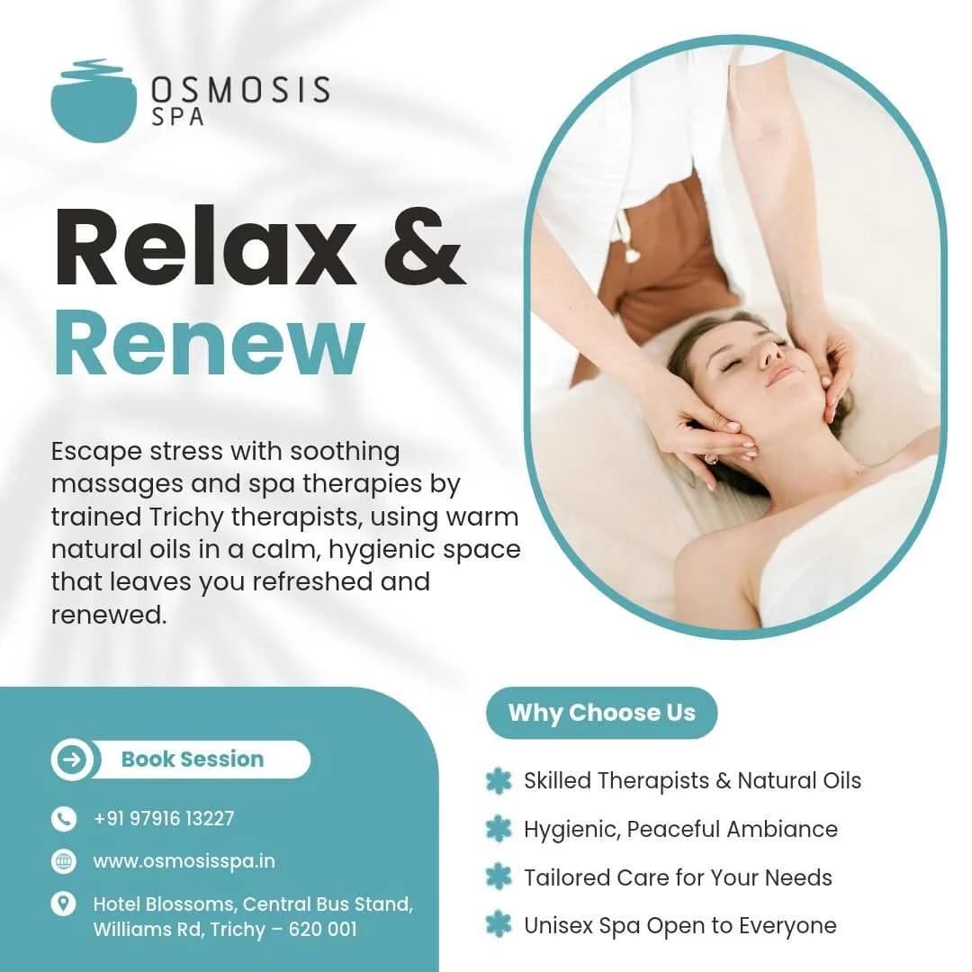 Unisex Body Massage Spa in Trichy | Relax & Renew