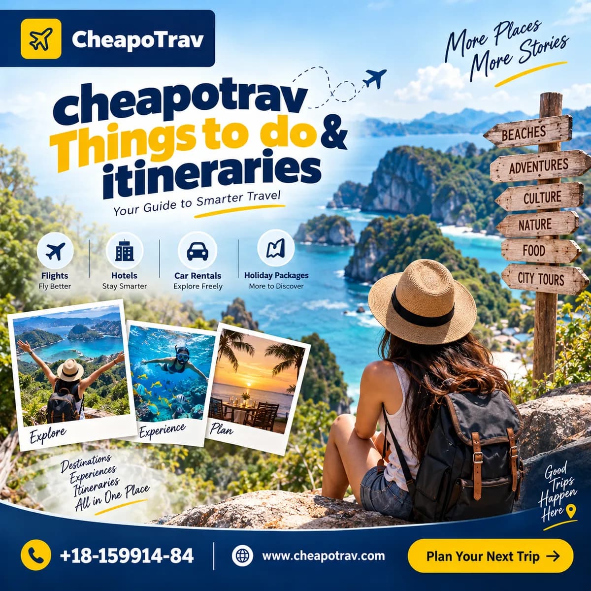 What is the official cheapotrav phone number for support?