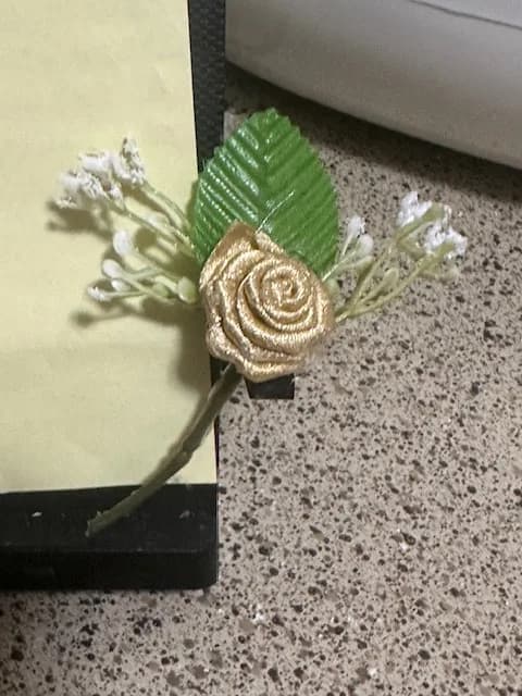 Hand made Wedding flower pin
