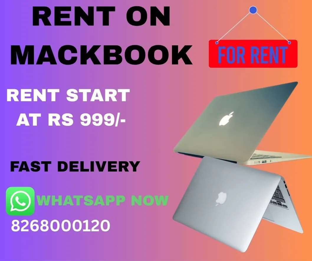 Rent a Macbook on start at rs.999/-