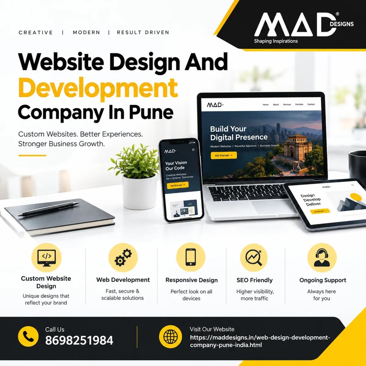 Website Design And Development Company In Pune -  MAD Design 