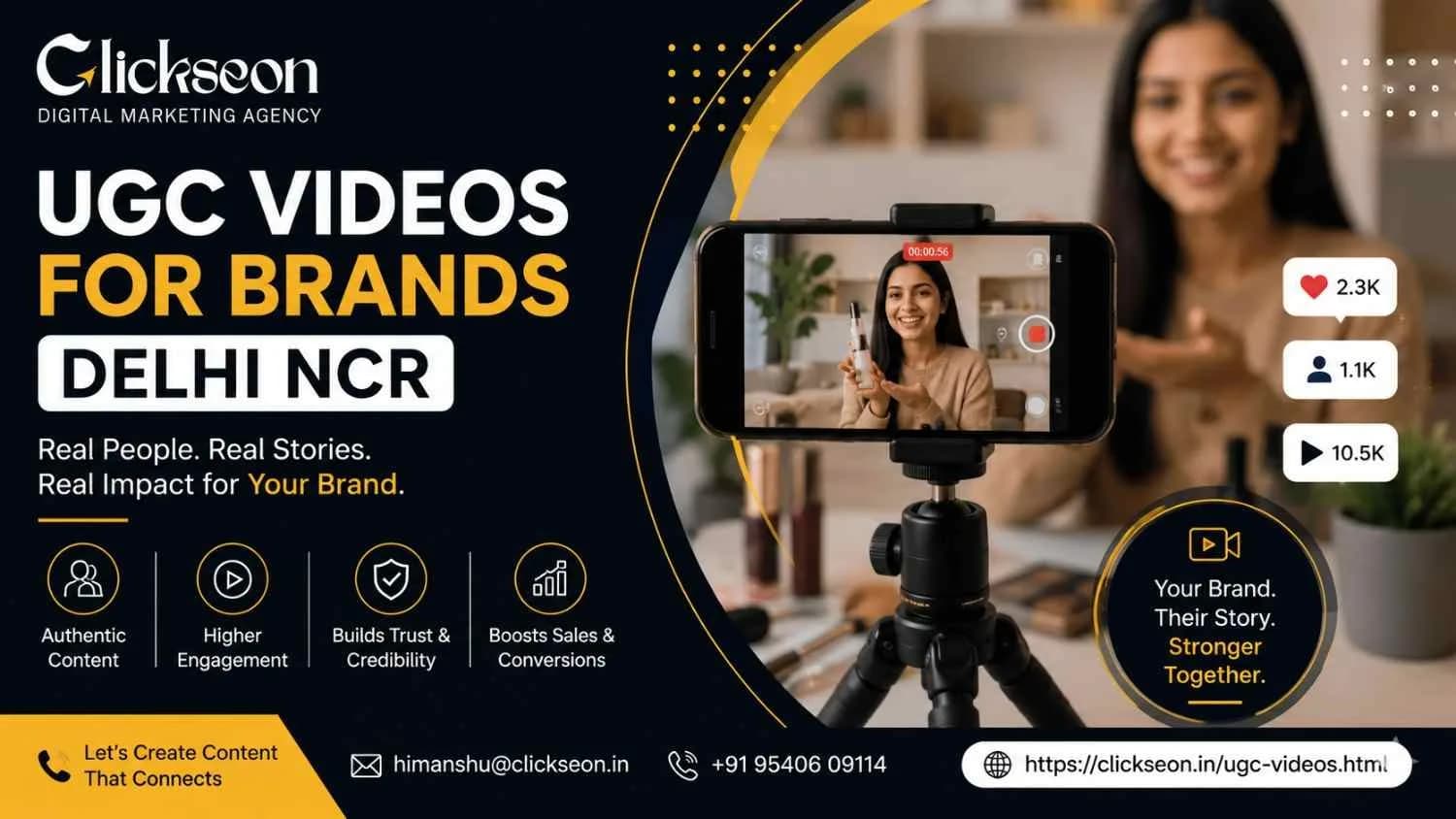 UGC Videos for Brands Delhi NCR