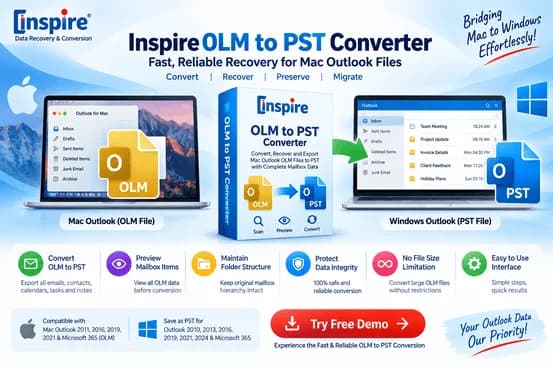 Inspire OLM to PST Converter – Fast, Reliable Recovery for Mac Outlook Files
