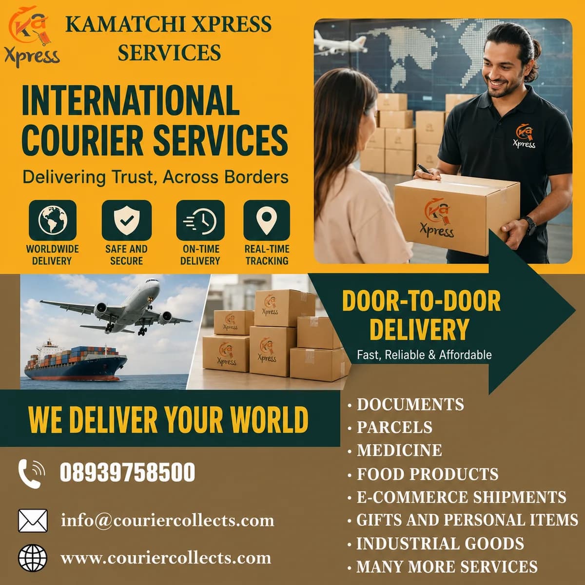CHENNAI TO USA PARCEL SERVICE