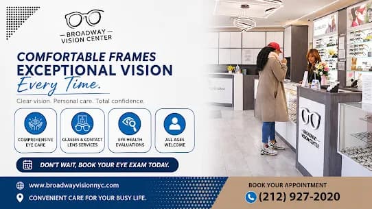Professional Vision Care with Medicaid in Washington Heights at Broadway Vision Center