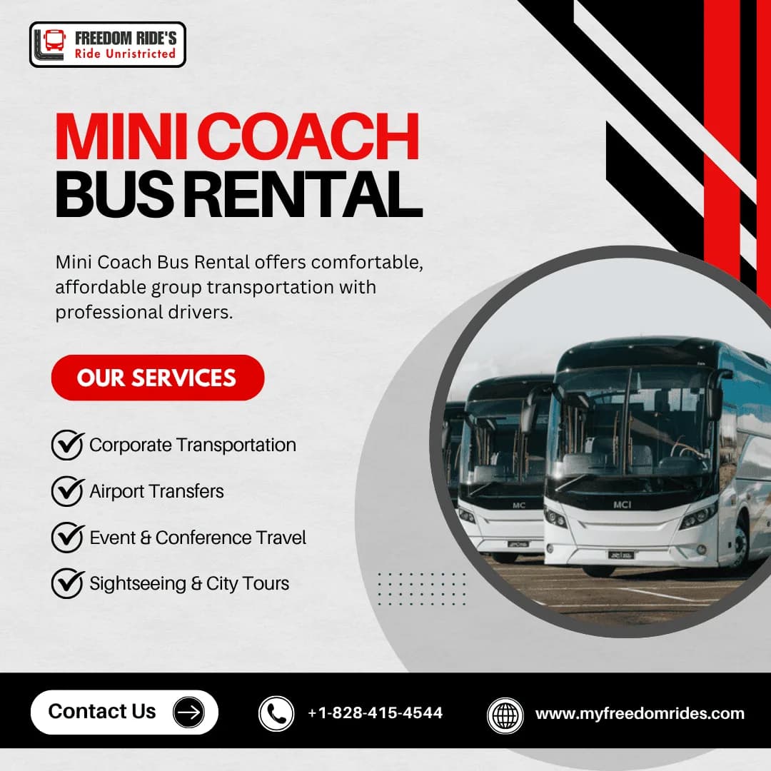 Luxury Mini Coach Bus Rental for Corporate Events