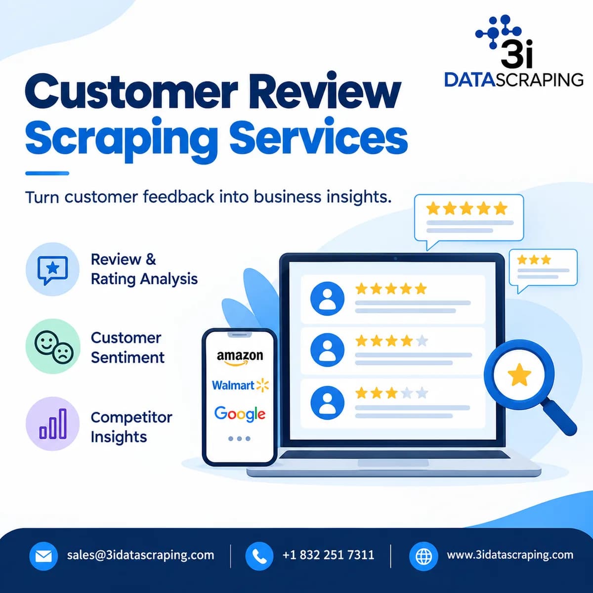 Product Ratings and Review Scraping Services