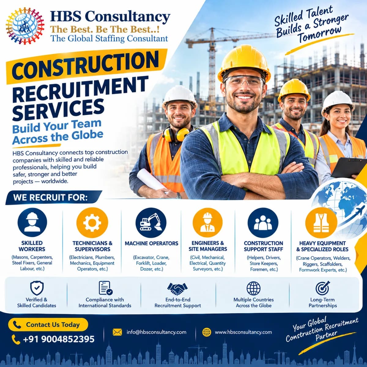 Construction Recruitment Services for Romania Projects