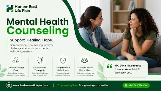 Mental Health Counseling in New York - Harlem East Life Plan 