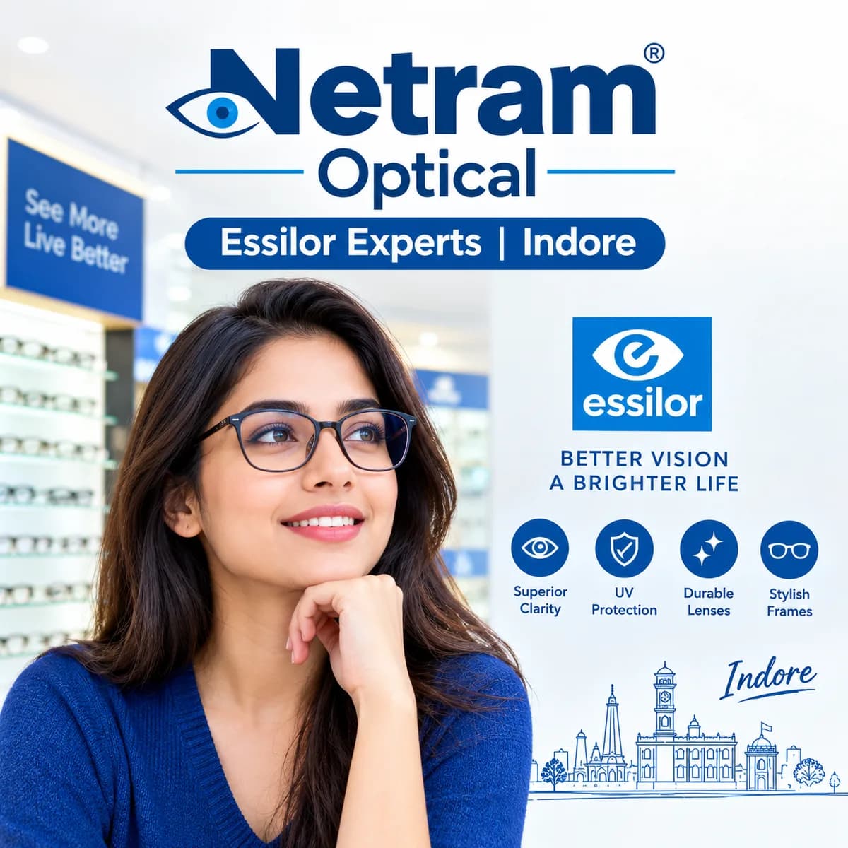Netram Optical – Essilor Experts | Indore