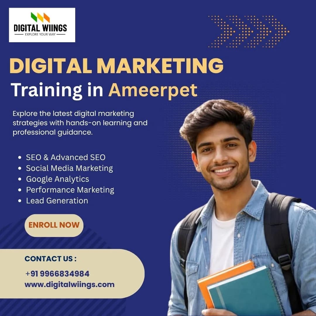Digital Wiings – Advanced AI Integrated Digital Marketing Online Training in Ameerpet